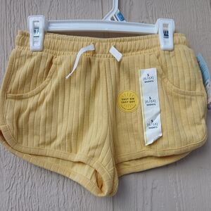 Cat & Jack Light Yellow Ribbed Shorts